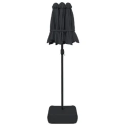 VIDAXL Parasol à Double Tête Avec Led Noir 316x240 Cm -Pas Cher Jardinoa Magasin 6470a73252b286.12795717