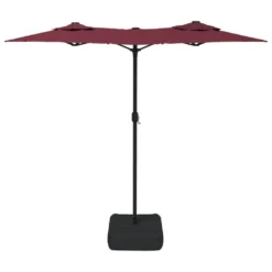 VIDAXL Parasol à Double Tête Avec Led Rouge Bordeaux 316x240 Cm -Pas Cher Jardinoa Magasin 6470a733190f99.62332197