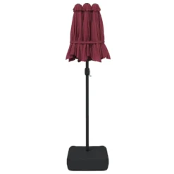 VIDAXL Parasol à Double Tête Avec Led Rouge Bordeaux 316x240 Cm -Pas Cher Jardinoa Magasin 6470a733204238.80915678
