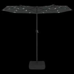 VIDAXL Parasol à Double Tête Avec Led Anthracite 316x240 Cm -Pas Cher Jardinoa Magasin 6470a733c97576.21484129