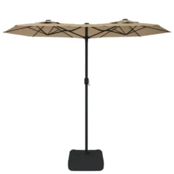 VIDAXL Parasol à Double Tête Taupe 316x240 Cm -Pas Cher Jardinoa Magasin 6470a7356a9fa1.66859884