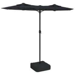 VIDAXL Parasol à Double Tête Noir 316x240 Cm