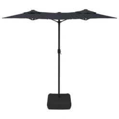 VIDAXL Parasol à Double Tête Noir 316x240 Cm -Pas Cher Jardinoa Magasin 6470a73815a2a2.92358543