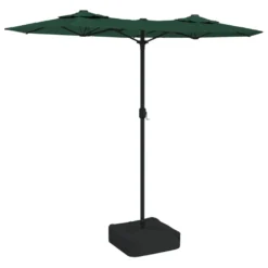 VIDAXL Parasol à Double Tête Avec Led Vert 316x240 Cm