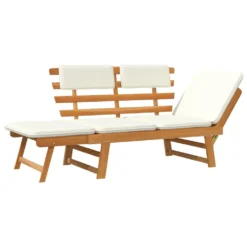 VIDAXL Banc De Jardin Avec Coussins 2-en-1 -Pas Cher Jardinoa Magasin 6478dca3891ce4.21678574