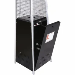 Parasol Chauffant Gaz "kheops" 13 Kw - Noir -Pas Cher Jardinoa Magasin 6478f2708df5b3.13440991