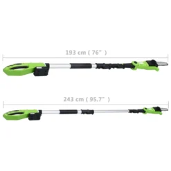 VIDAXL Scie à Perche Sans Fil Avec Bloc-piles 20v 1500 Mah Li-ion -Pas Cher Jardinoa Magasin 647989a152e792.83086548