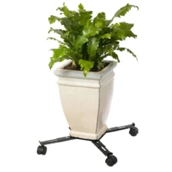 Nature Support Roulant Réglable Pour Plantes 4 Bras Métal Noir -Pas Cher Jardinoa Magasin 64798cbe858ac2.65341330