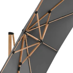 Parasol Déporté 3x3m Et 4 Dalles à Remplir Effet Bois Gris -Pas Cher Jardinoa Magasin 647b2f7ae0d321.48411808