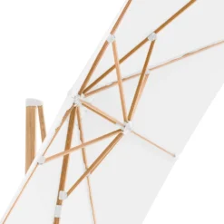 Parasol Déporté 3x3m Et 4 Dalles à Remplir Effet Bois Blanc -Pas Cher Jardinoa Magasin 647b2f8321b526.51785512