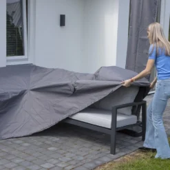 Madison Housse De Meubles D'extérieur 235 X 235 X 70 Cm Gris -Pas Cher Jardinoa Magasin 647e2d7b6dfe76.52317845