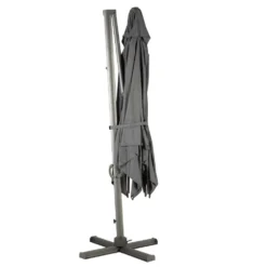 Parasol Déporté Carré Ayeri Ardoise -Pas Cher Jardinoa Magasin 647f7ca6bc88a3.34821170