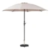 Parasol Droit Rond Sisko Taupe
