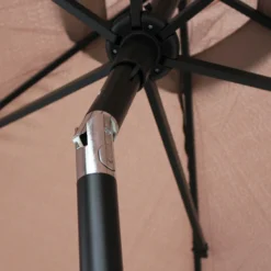 Parasol Droit 3m En Aluminium Taupe -Pas Cher Jardinoa Magasin 64802239ca1dc6.96126293