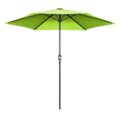 Parasol Droit Inclinable 3m Et 4 Dalles Lestées Aluminium Vert -Pas Cher Jardinoa Magasin 64802240506887.57753031