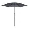 Parasol Droit 3m En Aluminium Gris Anthracite