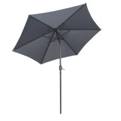 Parasol Droit 3m En Aluminium Gris Anthracite -Pas Cher Jardinoa Magasin 64802243150db0.28201136