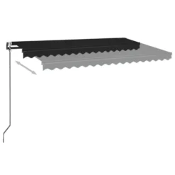 VIDAXL Auvent Automatique Et Capteur De Vent Led 450x350 Cm Anthracite -Pas Cher Jardinoa Magasin 6480d1cc4f06d3.46227534