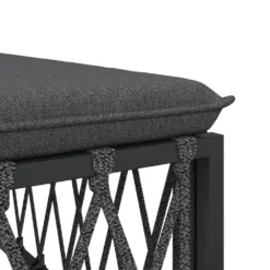 VIDAXL Salon De Jardin Avec Coussins 3 Pcs Anthracite Acier -Pas Cher Jardinoa Magasin 6480d2abf03aa0.42740620