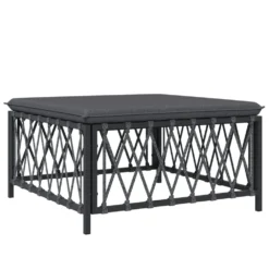 VIDAXL Salon De Jardin Avec Coussins 6 Pcs Anthracite Acier -Pas Cher Jardinoa Magasin 6480d2f236d690.35876907