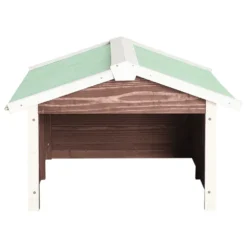 VIDAXL Garage De Tondeuse à Gazon 72x87x50 Cm Moka Et Blanc Sapin -Pas Cher Jardinoa Magasin 6480d349839185.54196654