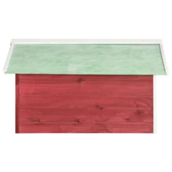 VIDAXL Garage De Tondeuse à Gazon 72x87x50 Cm Rouge Et Blanc Sapin -Pas Cher Jardinoa Magasin 6480d34c523827.95805859