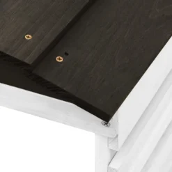 VIDAXL Garage De Tondeuse à Gazon Noir Et Blanc 78x74x54 Cm Sapin -Pas Cher Jardinoa Magasin 6480d35b405bb2.81441842