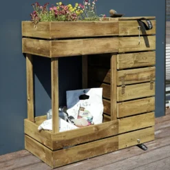 Composteur Bac à Fleurs 2 En 1 - Essencia - 80l -Pas Cher Jardinoa Magasin 64827641f2acf6.39357143