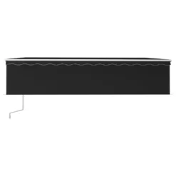 VIDAXL Auvent Automatique Store Capteur De Vent/led 6x3 M Anthracite -Pas Cher Jardinoa Magasin 6482c6fc19ab92.77921645