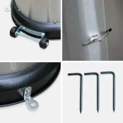 Lot De 2 Chauffages D'extérieur Gaz 12.5kw - Finland - Parasols Chauffants En Acier Inoxydable. Réglable. Porte En Façade Et 12 Lot De 2 Chauffages D'extérieur Gaz 12.5kw - Finland - Parasols Chauffants En Acier Inoxydable. Réglable. Porte En Façade Et -Pas Cher Jardinoa Magasin 648318a014fce8.01860620