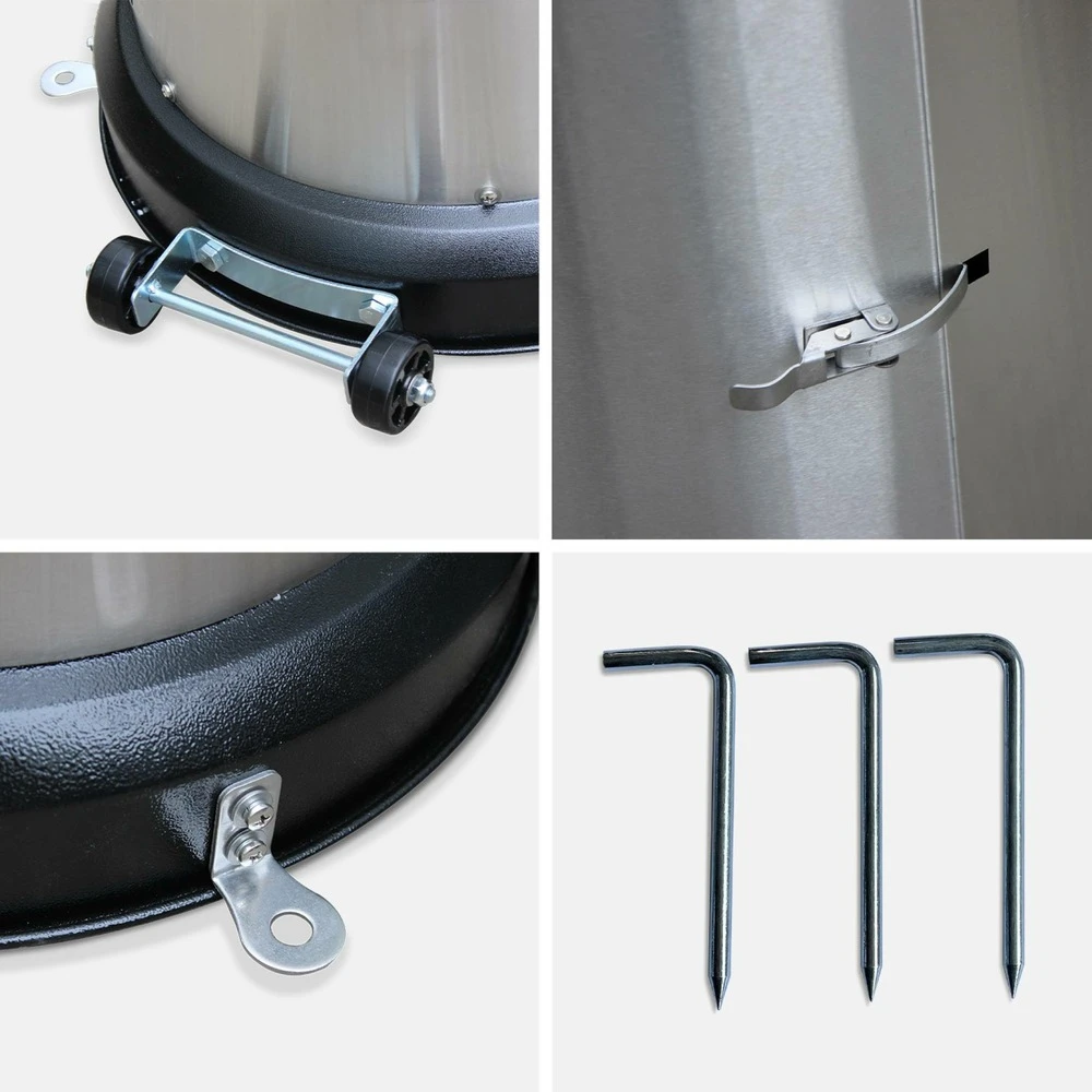 Lot De 2 Chauffages D'extérieur Gaz 12.5kw - Finland - Parasols Chauffants En Acier Inoxydable. Réglable. Porte En Façade Et 6 Lot De 2 Chauffages D'extérieur Gaz 12.5kw - Finland - Parasols Chauffants En Acier Inoxydable. Réglable. Porte En Façade Et – Image 6