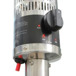 Lot De 2 Chauffages Extérieur à Gaz Gris. Parasols Chauffants De Terrasse Finland 12.5kw Avec Roulettes -Pas Cher Jardinoa Magasin 648318a4d06df0.05778866