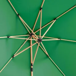 Parasol Déporté Carré 3x3m Effet Bois Vert Cactus -Pas Cher Jardinoa Magasin 648864fc19e392.22851131