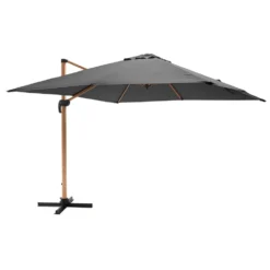 Parasol Déporté Carré 3x3m Effet Bois Anthracite -Pas Cher Jardinoa Magasin 648864fd3cfaf1.91318858