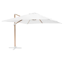 Parasol Déporté Carré 3x3m Effet Bois écru -Pas Cher Jardinoa Magasin 648864fed01a13.46859087