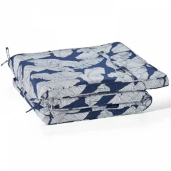 Lot De 2 Coussins Bain De Soleil Polyester Bleu 186x60x5 Cm -Pas Cher Jardinoa Magasin 64886574e7a311.42057137