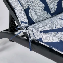 Lot De 2 Coussins Bain De Soleil Polyester Bleu 186x60x5 Cm -Pas Cher Jardinoa Magasin 64886575166606.42852987