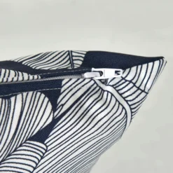 Lot De 2 Coussins Carrés Polyester Abaca Bleu 45x45x8 Cm -Pas Cher Jardinoa Magasin 64886580b81543.31857489