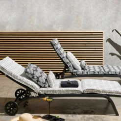 Lot De 2 Coussins Bain De Soleil Polyester Blanc 186x60x5 Cm -Pas Cher Jardinoa Magasin 64886585396924.68141507