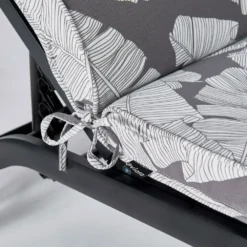 Lot De 2 Coussins Bain De Soleil Polyester Gris 186x60x5 Cm -Pas Cher Jardinoa Magasin 64886590e72630.93758065