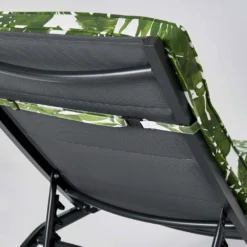 Coussin Bain De Soleil Polyester Blanc Et Vert 186 X 60 X 5 Cm -Pas Cher Jardinoa Magasin 6488659763af85.13645727