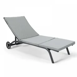 Lot De 2 Coussins Bain De Soleil Polyester Blanc 186x60x5 Cm -Pas Cher Jardinoa Magasin 648865a1748334.66864264