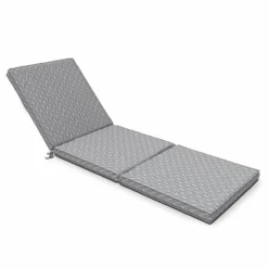 Coussin Bain De Soleil Polyester Gris 186 X 60 X 5 Cm