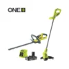 Ryobi Taille Haies Duo One+ 18v 45cm Rht1845 + Coupe-bordures 25cm Rlt1825m - 1 Batterie Lithium+ 2,0ah Et 1 Chargeur 1,7a