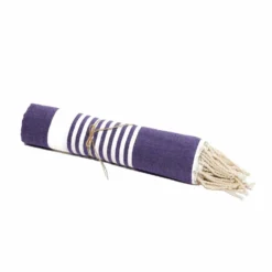 Fouta En Coton Arthur 100x200cm Violet -Pas Cher Jardinoa Magasin 648b51cdf01e64.26551336