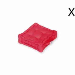 Coussin De Sol Lot De 2 - 40 X 40 Cm Rouge Piment -Pas Cher Jardinoa Magasin 648b51d2af0b97.77226056
