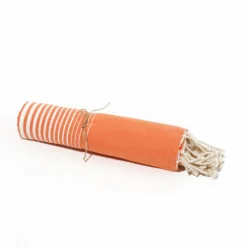 Fouta En Coton Miami 100x200cm Orange -Pas Cher Jardinoa Magasin 648b51d3318559.60719857