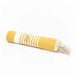 Fouta En Coton Arthur 100x200cm Jaune -Pas Cher Jardinoa Magasin 648b51d637a171.28780500