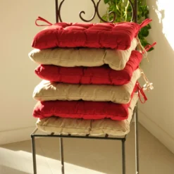 Lot De 4 Galettes De Chaise 40 X 40 Cm - Vert Mint -Pas Cher Jardinoa Magasin 648b5526cd6188.69640533