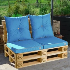 Coussin De Remplacement Pour Chaise, Fauteuil Jardin 60 X 60 Cm – Bleu Petrole -Pas Cher Jardinoa Magasin 648b552ecdc360.76747827